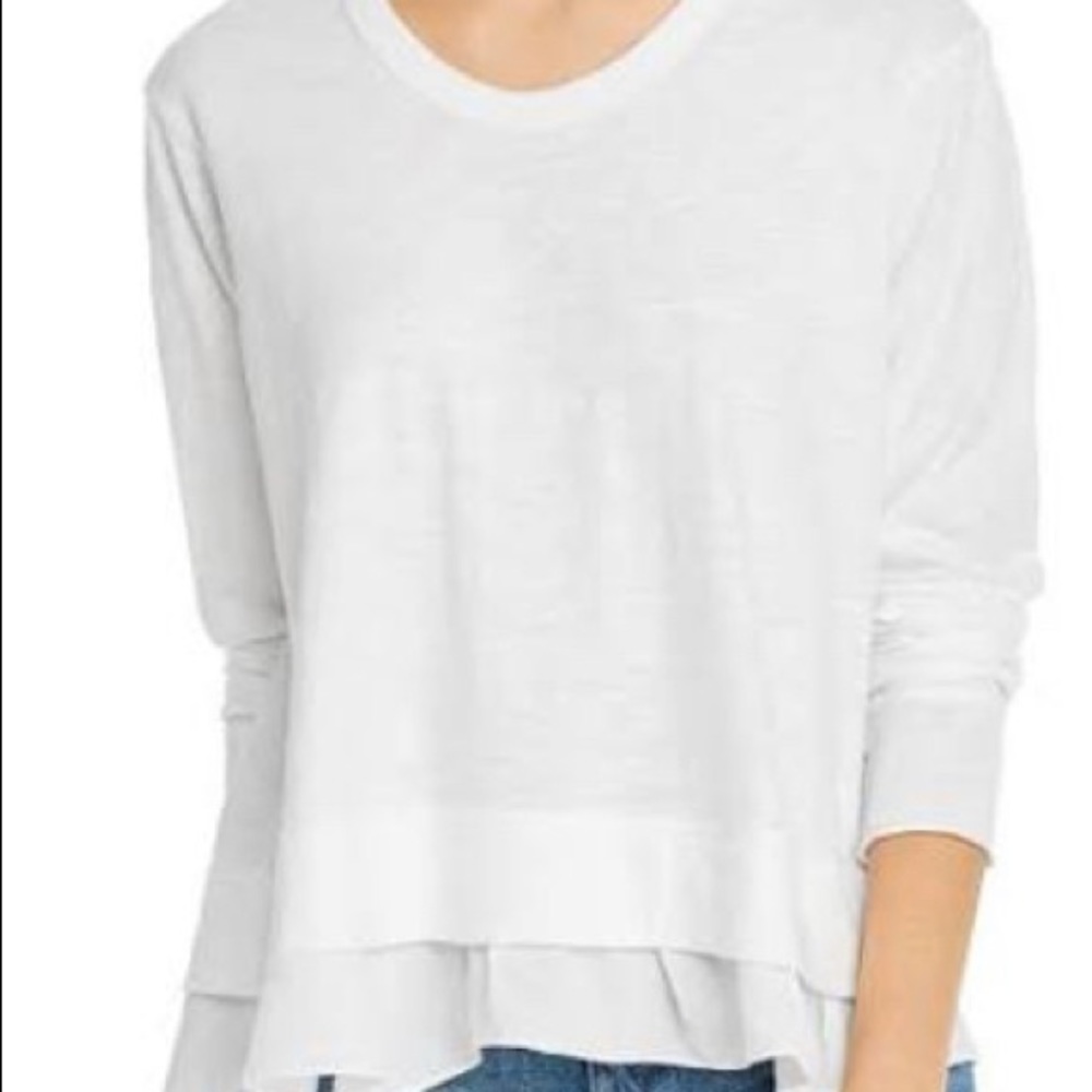 NWOT Wilt Contrast Hem Tee - White!